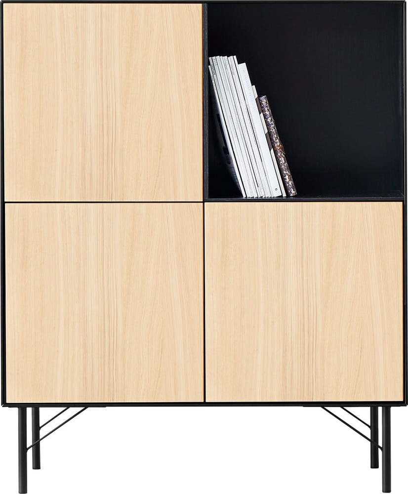 Černá vysoká komoda 90.8x110.8 cm Edge by Hammel - Hammel Furniture Hammel Furniture