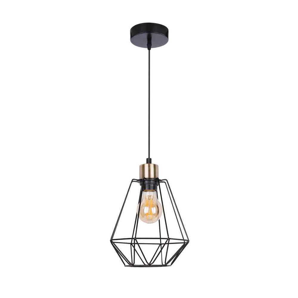 Černé kovové závěsné svítidlo ø 19 cm Primo – Candellux Lighting Candellux Lighting