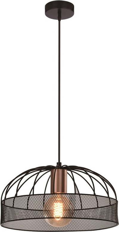 Černé kovové závěsné svítidlo ø 30 cm Levi – Candellux Lighting Candellux Lighting