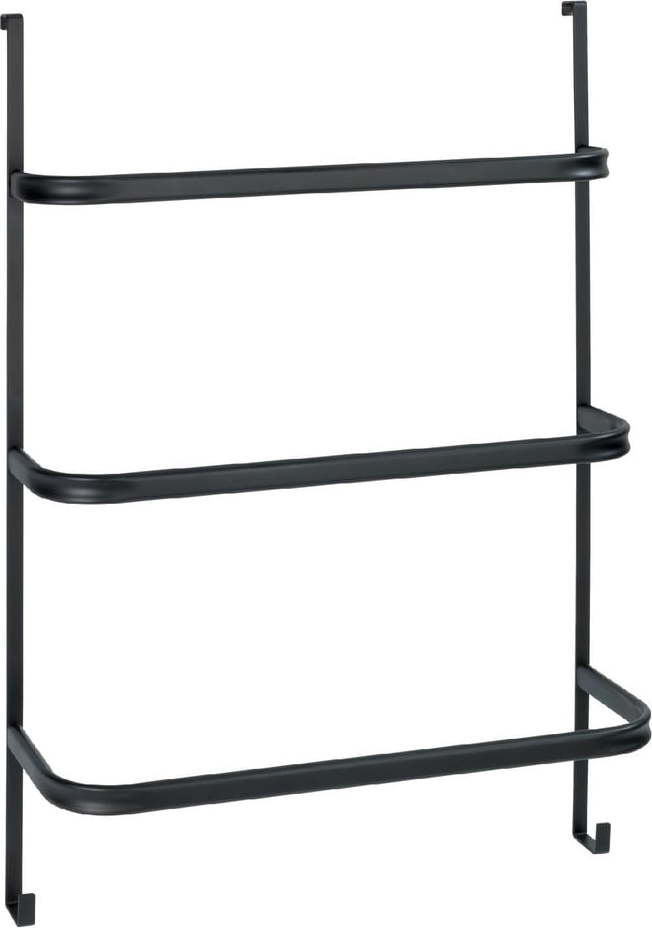 Černý samodržící věšák na ručníky Wenko Towel Holder Black