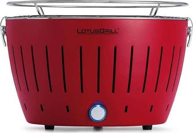 Červený bezkouřový gril LotusGrill LotusGrill