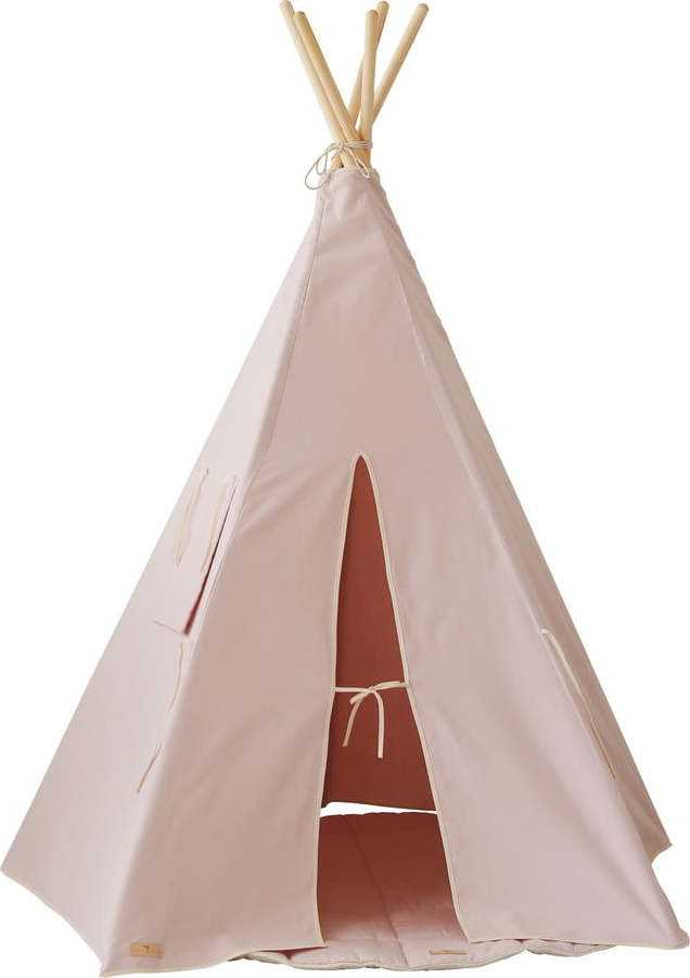 Dětský stan teepee Pink and Beige - Moi Mili Moi Mili