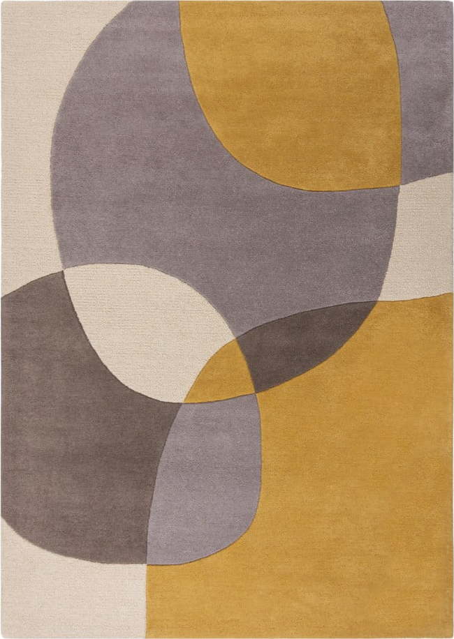 Oranžovo-béžový vlněný koberec 170x120 cm Glow - Flair Rugs Flair Rugs