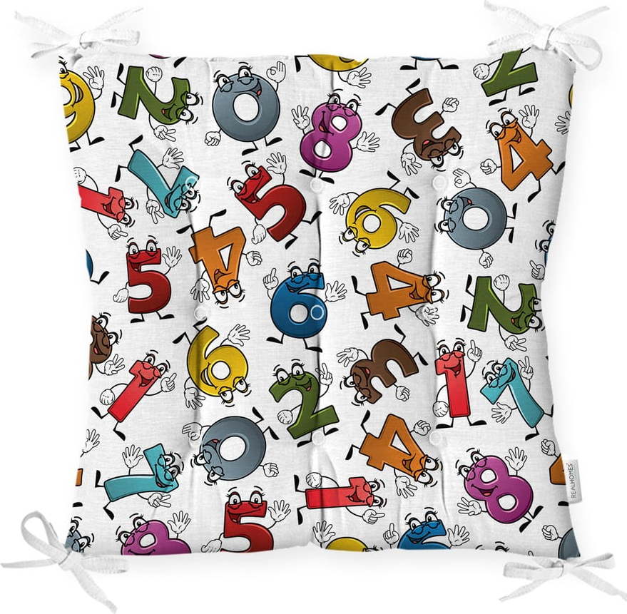 Podsedák s příměsí bavlny Minimalist Cushion Covers Crazy Numbers