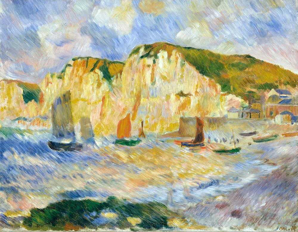 Reprodukce obrazu Auguste Renoir - Sea and Cliffs