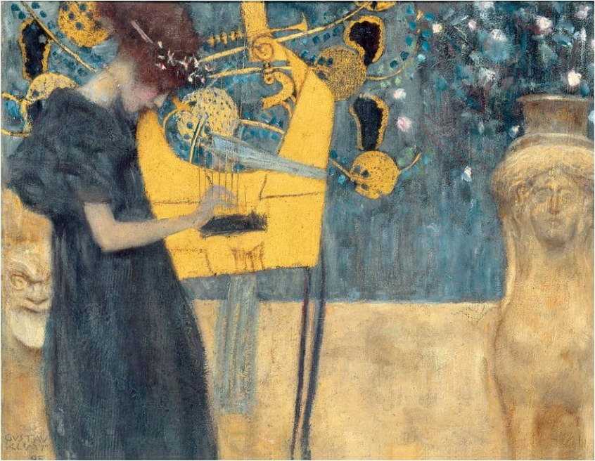 Reprodukce obrazu Gustav Klimt - Music