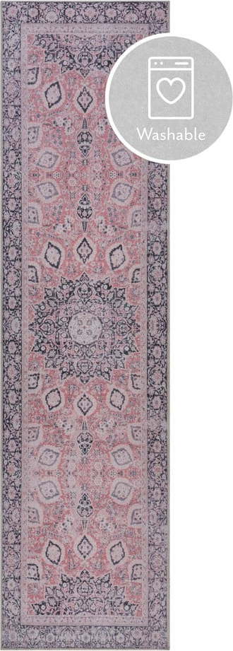 Růžový běhoun Flair Rugs FOLD Somerton