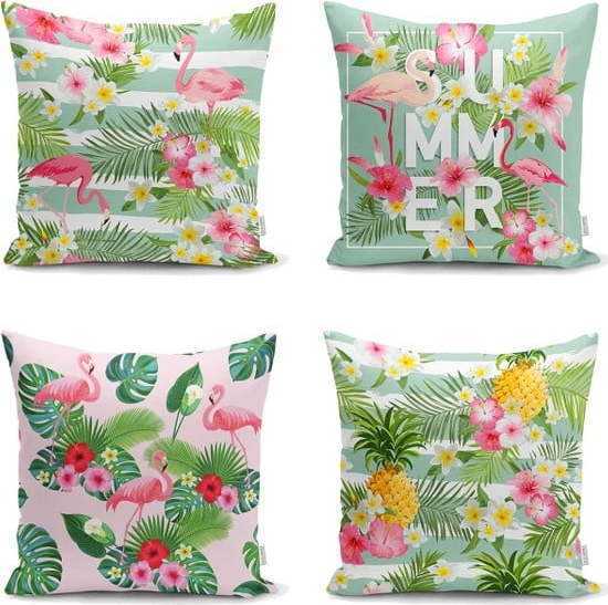 Sada 4 povlaků na polštáře Minimalist Cushion Covers Naturia