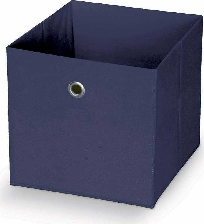 Tmavě modrý úložný box Domopak Stone