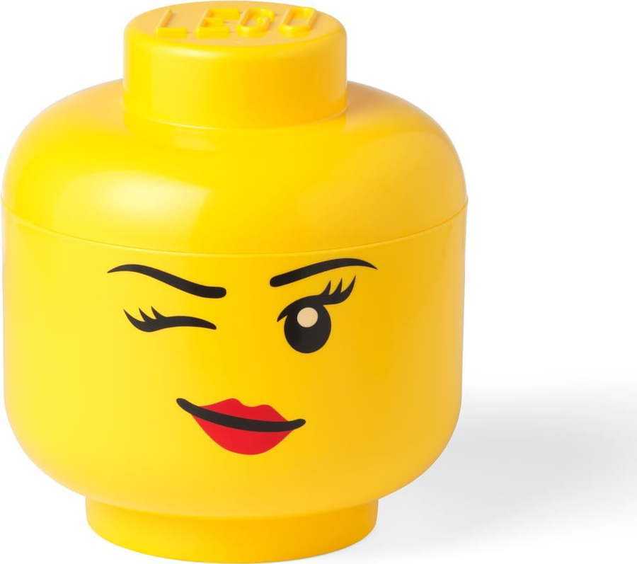 Žlutý úložný box ve tvaru hlavy LEGO® Winky