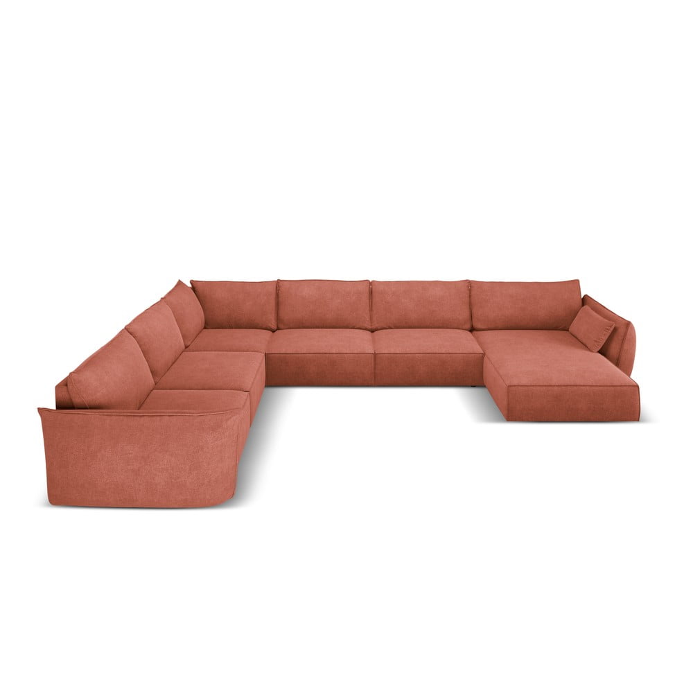 Červená rohová pohovka (levý roh) Vanda – Mazzini Sofas Mazzini Sofas