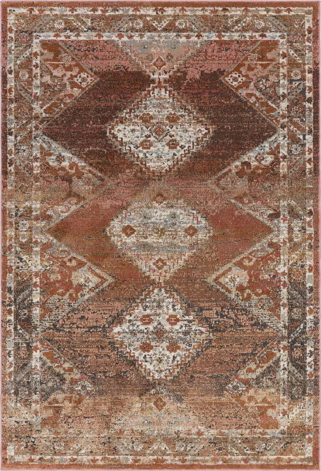 Červeno-hnědý koberec 170x120 cm Zola - Asiatic Carpets Asiatic Carpets