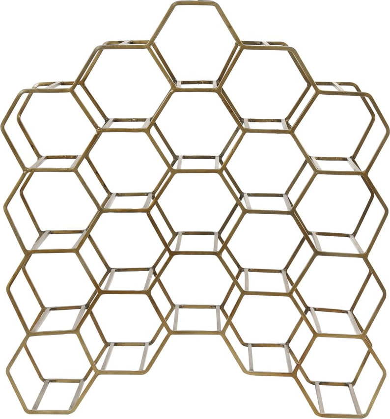 Kovový regál na víno v bronzové barvě na 20 lahví Salbris – Light & Living Light & Living
