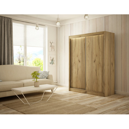 Kvalitní Šatní Skříň Bergo 120 cm Dub craft Furniture