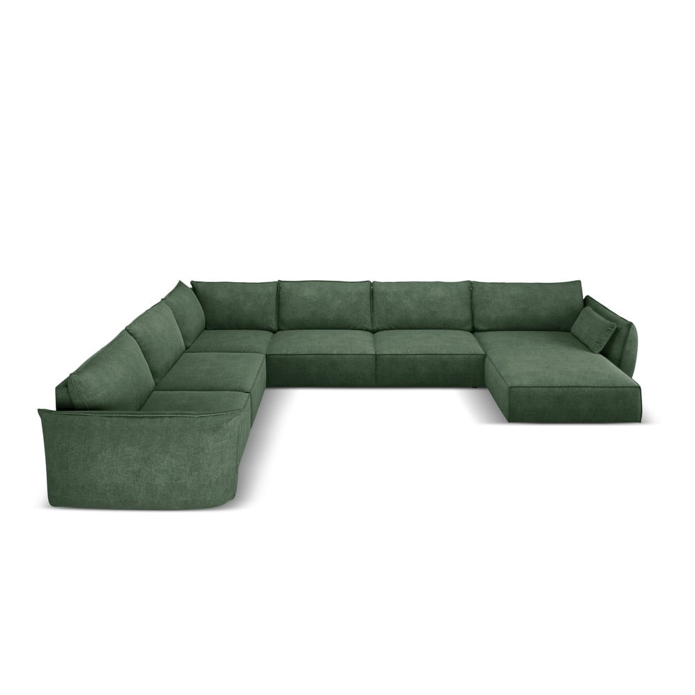 Tmavě zelená rohová pohovka (levý roh) Vanda – Mazzini Sofas Mazzini Sofas