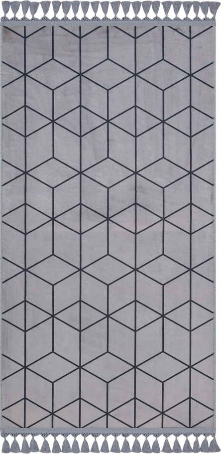 Šedý pratelný koberec 150x80 cm - Vitaus Vitaus