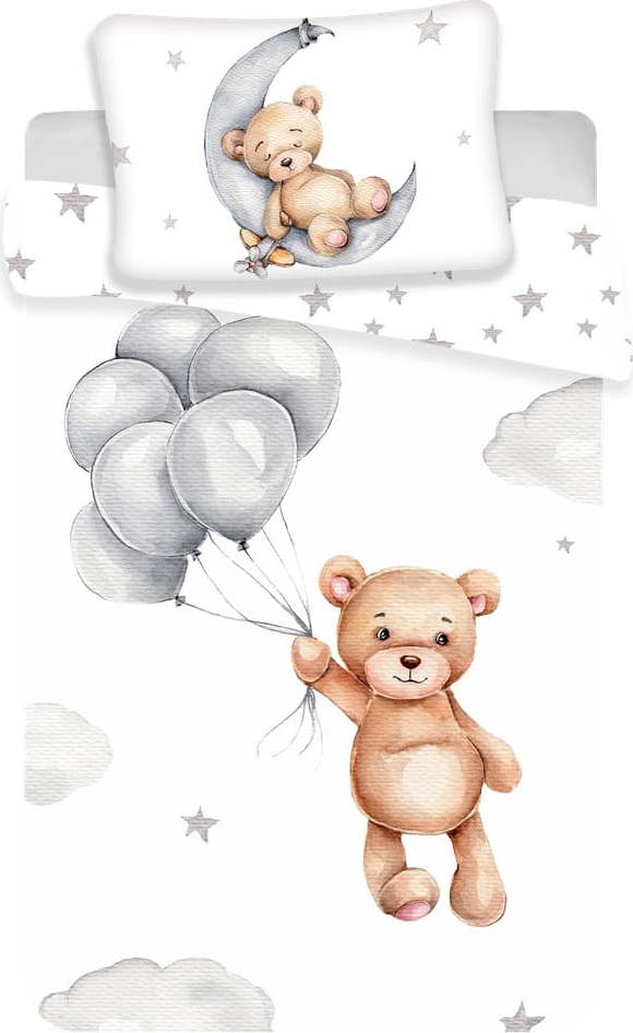 Bavlněné dětské povlečení do postýlky 100x135 cm Teddy Bear – Jerry Fabrics Jerry Fabrics