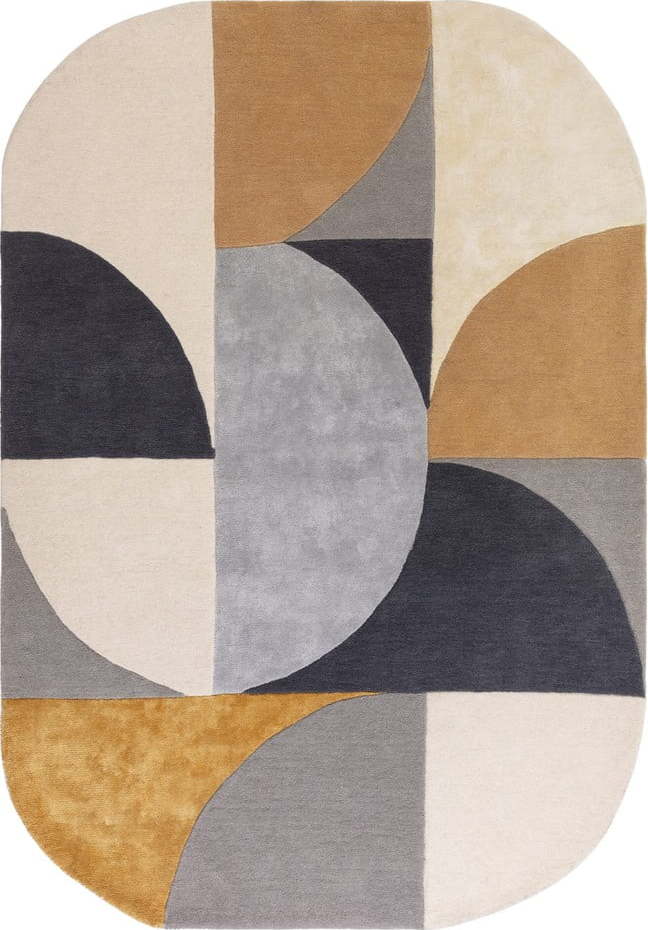 Okrově žlutý vlněný koberec 160x230 cm Sunset – Asiatic Carpets Asiatic Carpets