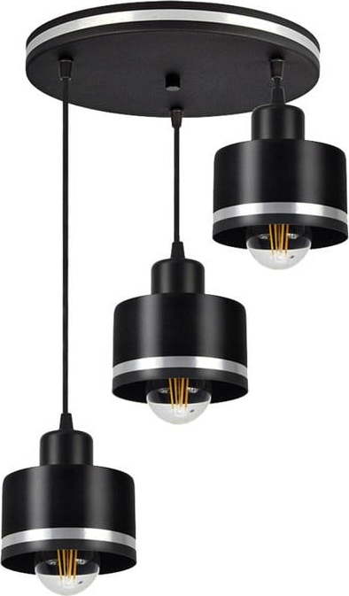 Černé kovové závěsné svítidlo Wama – Candellux Lighting Candellux Lighting