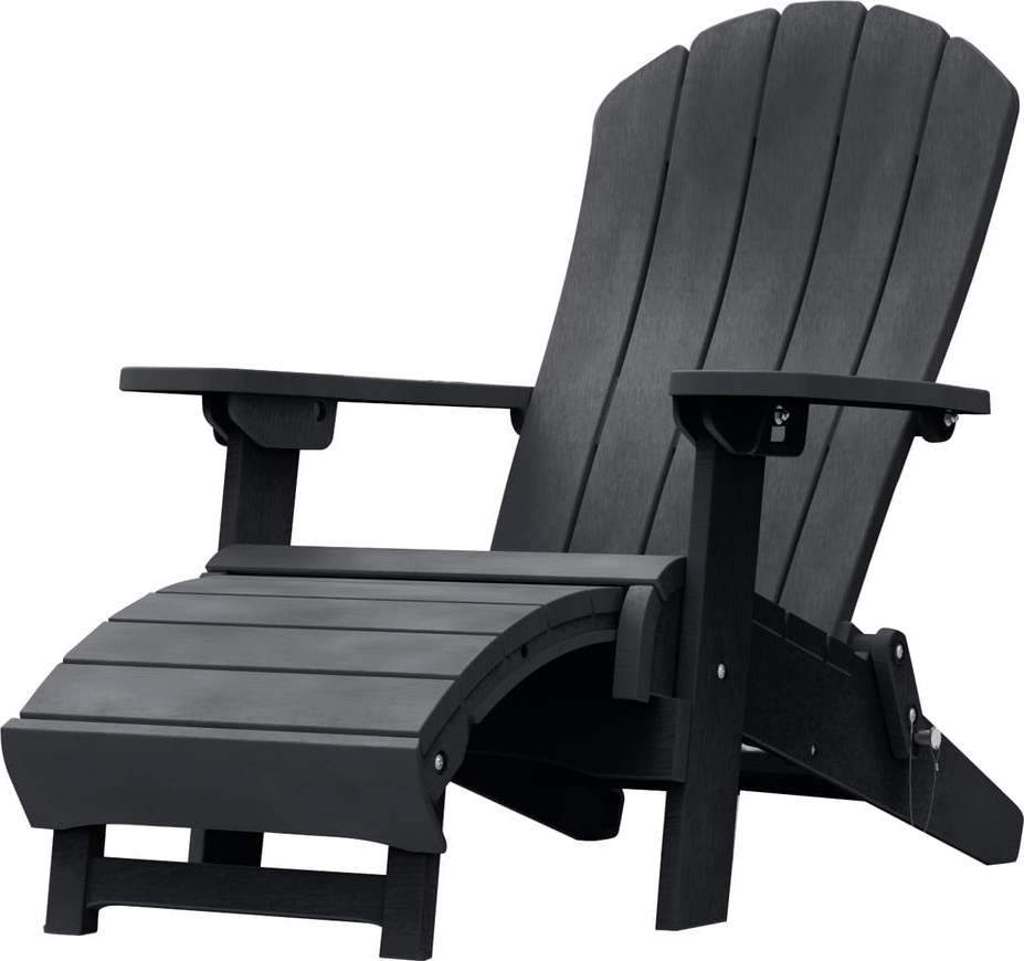 Tmavě šedé zahradní lehátko Keter Adirondack Keter