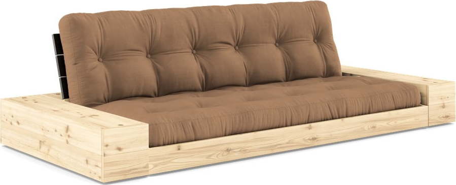 Hnědá rozkládací pohovka 244 cm Base – Karup Design Karup Design