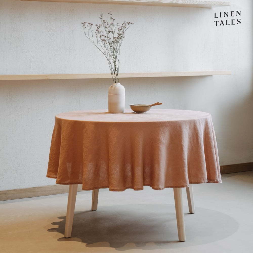 Lněný ubrus ø 230 cm – Linen Tales Linen Tales