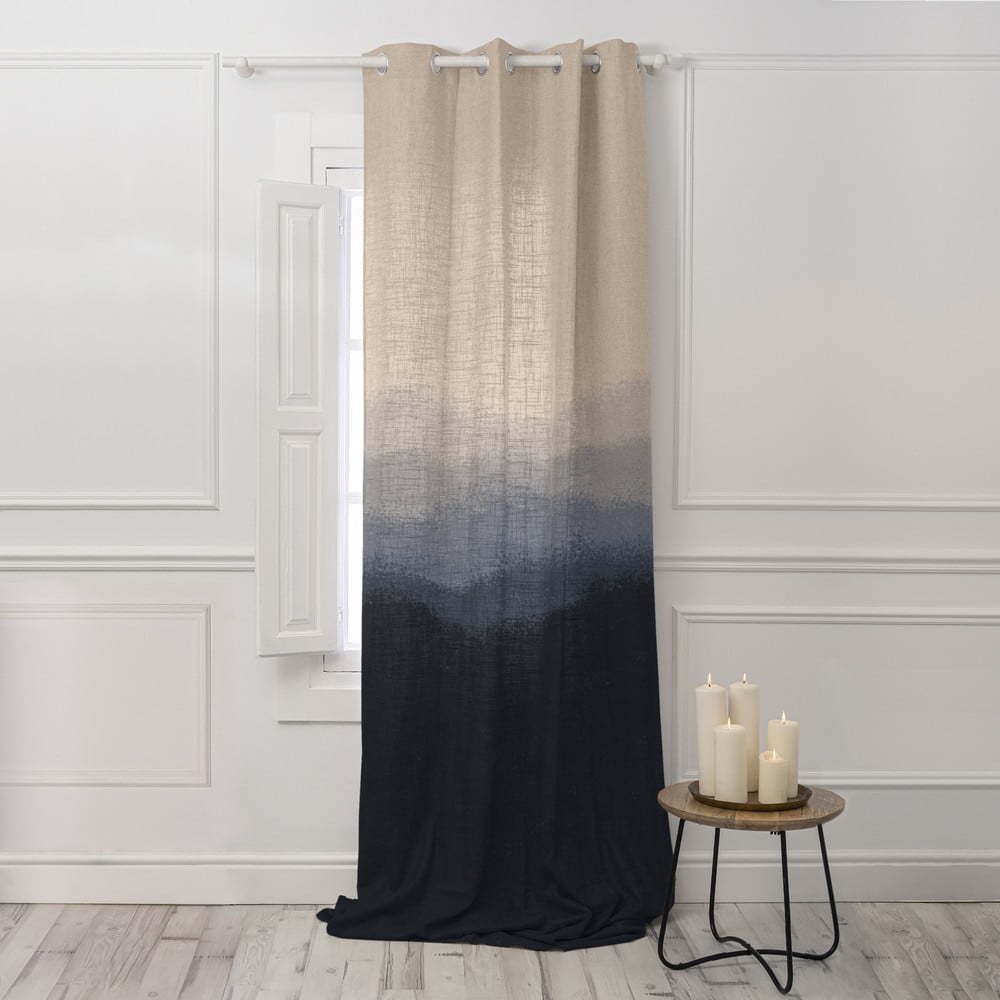 Modro-hnědý závěs 140x280 cm Nightfall – Blanc Blanc