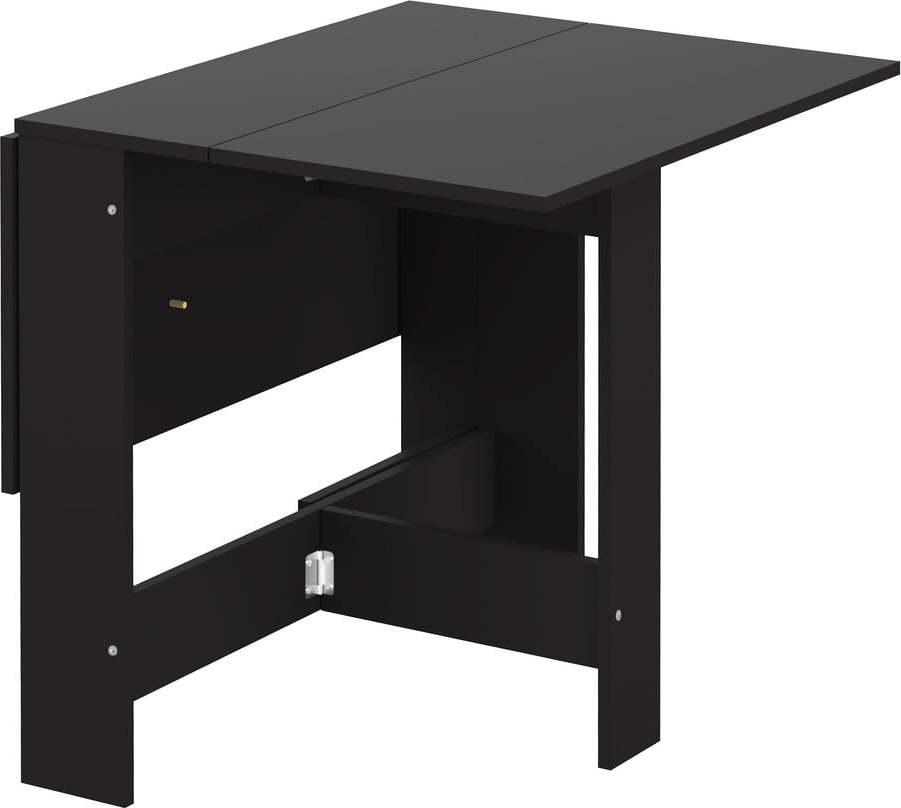 Rozkládací jídelní stůl s černou deskou 76x28 cm Papillon – TemaHome TemaHome