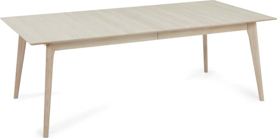 Rozkládací jídelní stůl s deskou v dubovém dekoru v přírodní barvě 105x220 cm Porto – Furnhouse Furnhouse