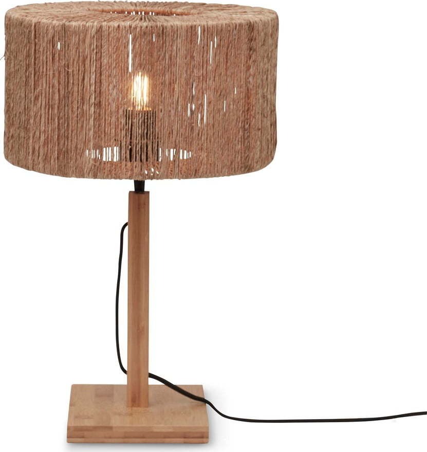 Stolní lampa se stínidlem z juty v přírodní barvě (výška 37 cm) Iguazu – Good&Mojo Good&Mojo