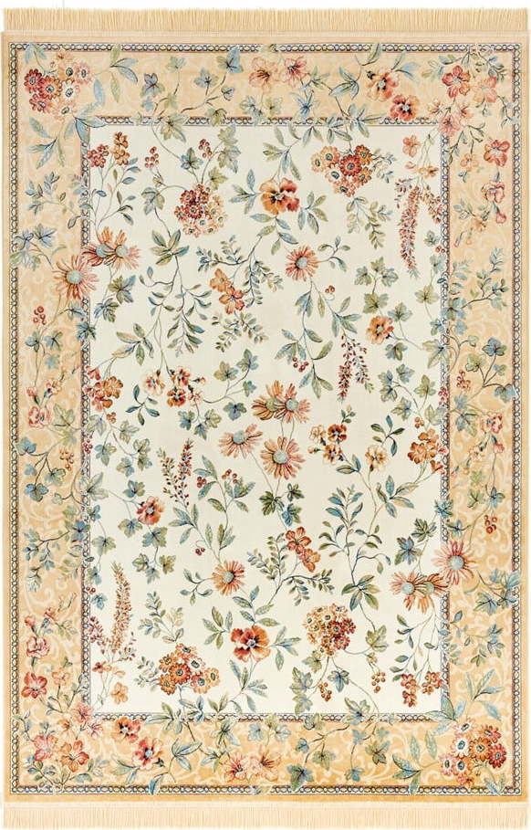 Béžový koberec z viskózy 135x195 cm Oriental – Nouristan Nouristan