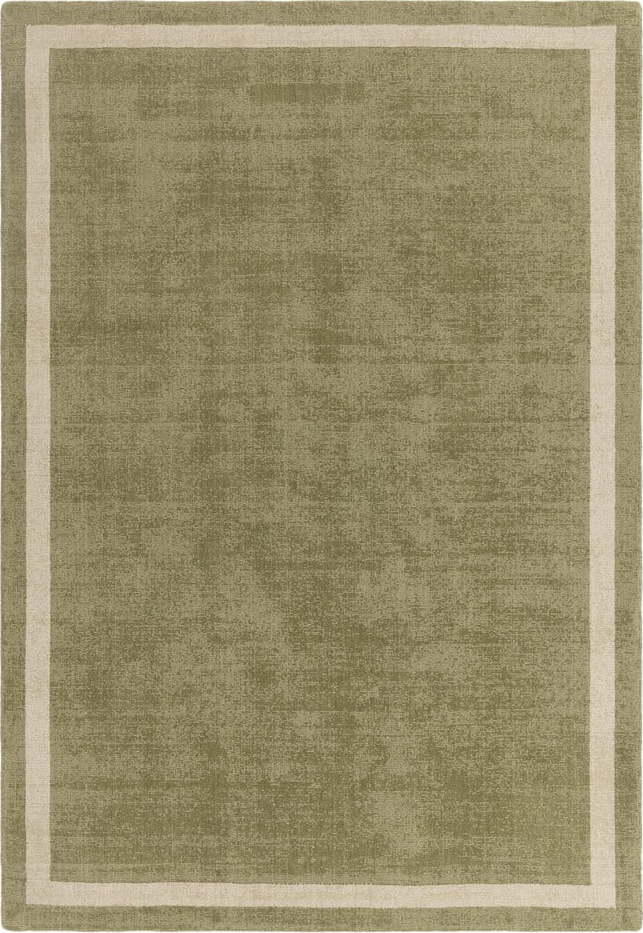 Khaki ručně tkaný vlněný koberec 68x240 cm Albi – Asiatic Carpets Asiatic Carpets