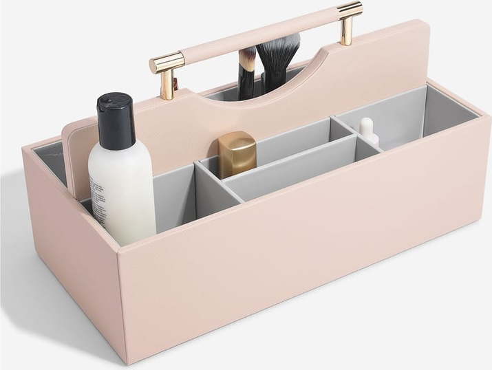 Světle růžový koupelnový organizér na kosmetiku Supersize – Stackers Stackers