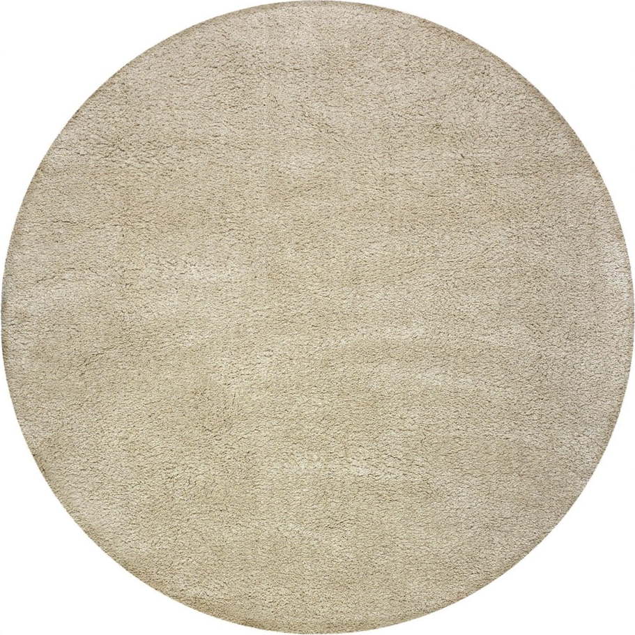 Béžový pratelný kulatý koberec z recyklovaných vláken 133x133 cm Fluffy – Flair Rugs Flair Rugs