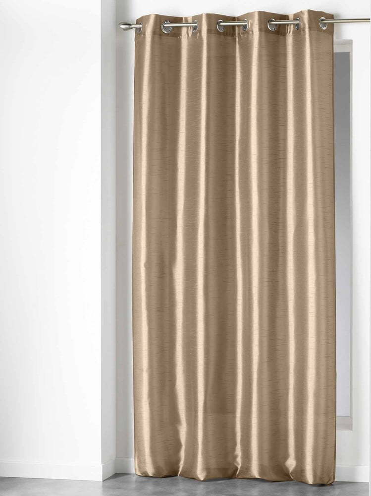 Béžový saténový závěs 140x240 cm Shana – douceur d'intérieur Douceur d intérieur