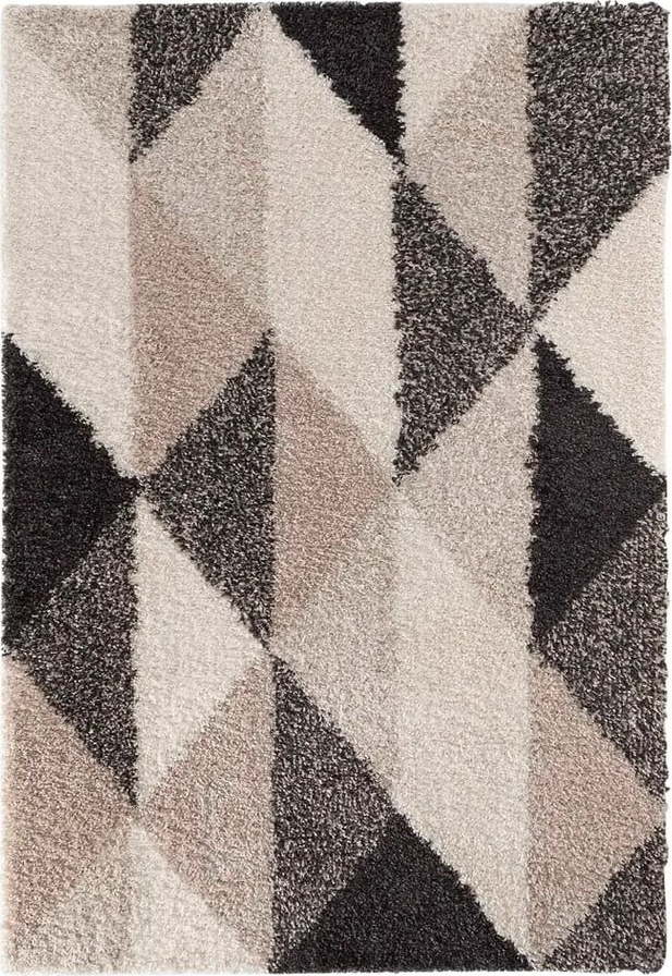 Černo-béžový koberec 60x110 cm Prism – douceur d'intérieur Douceur d intérieur