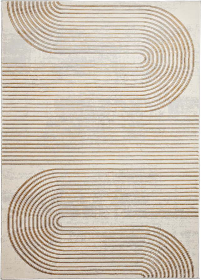 Koberec ve světle šedo-zlaté barvě 80x150 cm Apollo – Think Rugs Think Rugs