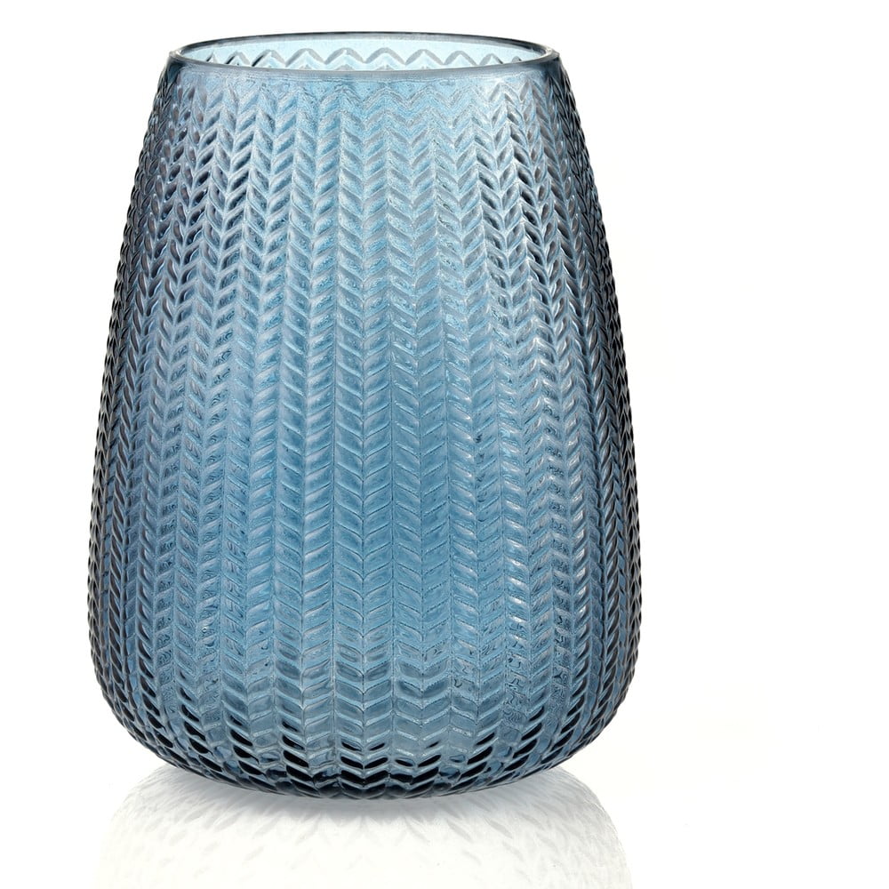 Modrá skleněná váza (výška 24 cm) Sevilla – AmeliaHome AmeliaHome