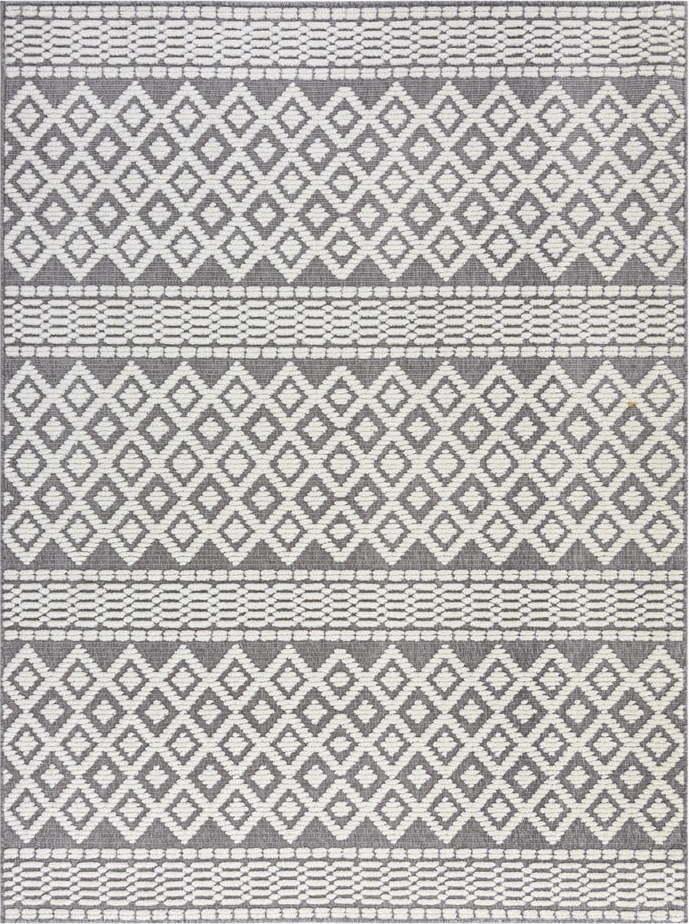 Šedý pratelný koberec z žinylky 160x240 cm Jhansi – Flair Rugs Flair Rugs