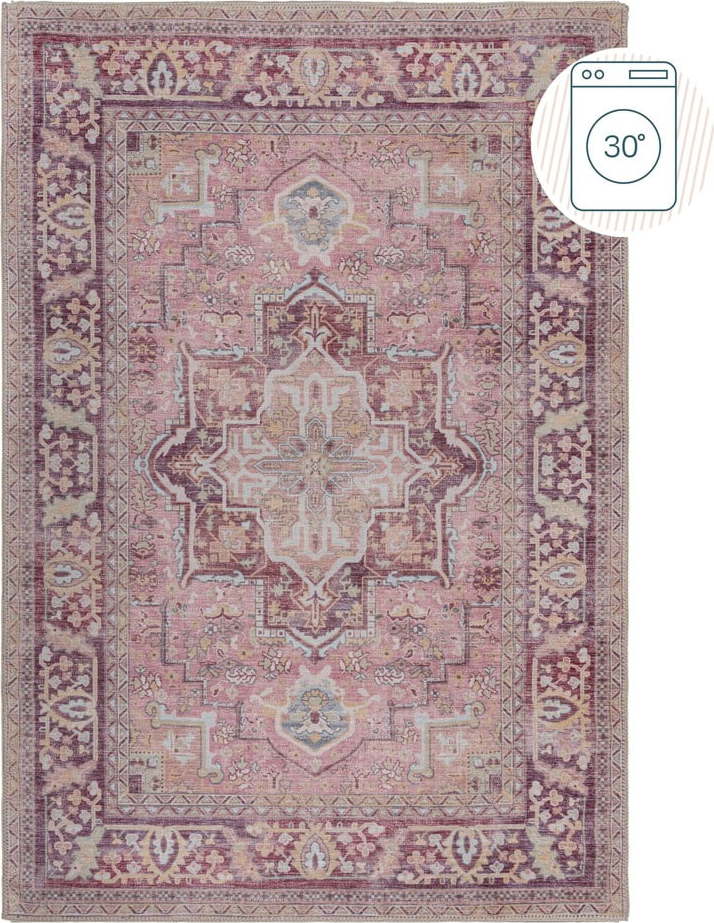 Světle červený pratelný koberec s příměsí recyklovaných vláken 120x170 cm Windsor – Flair Rugs Flair Rugs