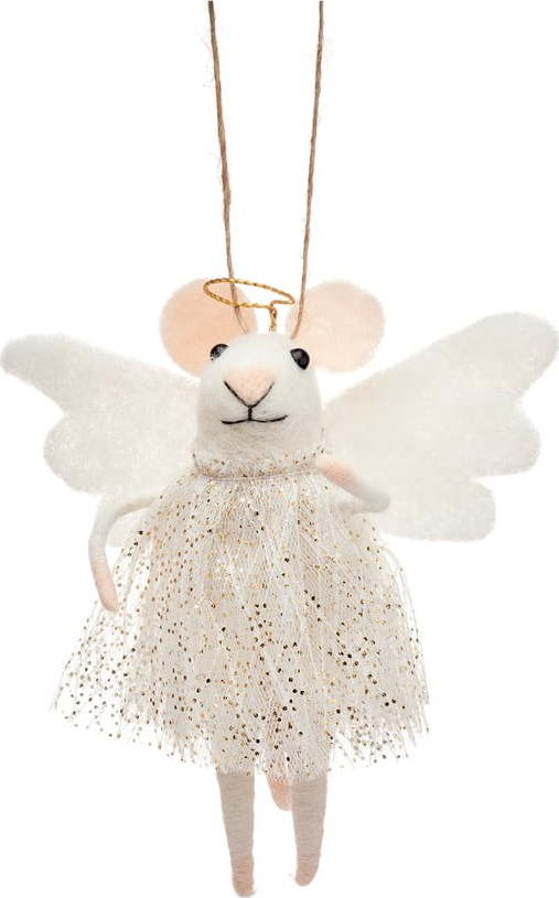 Textilní vánoční ozdoba Angel Mouse – Sass & Belle Sass & Belle