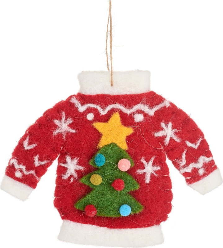 Textilní vánoční ozdoba Christmas Jumper – Sass & Belle Sass & Belle