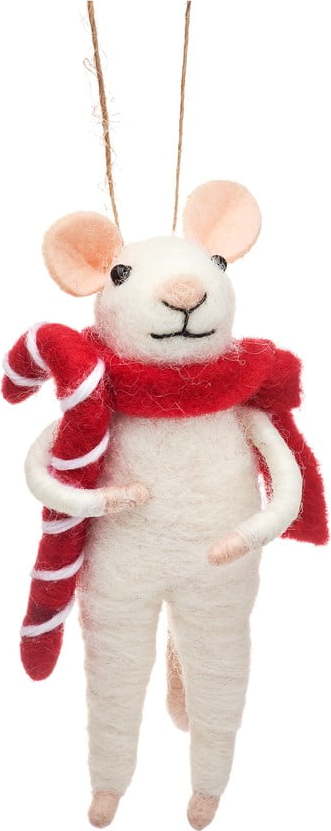 Textilní vánoční ozdoba Mouse – Sass & Belle Sass & Belle