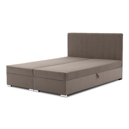 Čalouněná postel GRENLAND s pružinovou matrací 180x200 cm Hnědá SG nabytek