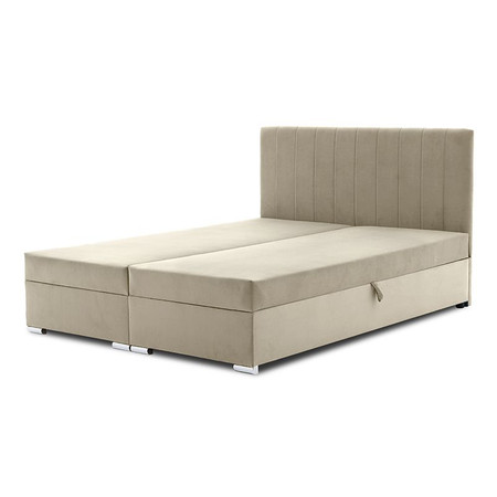 Čalouněná postel GRENLAND s pružinovou matrací 180x200 cm Krémová SG nabytek