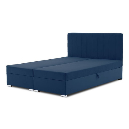 Čalouněná postel GRENLAND s pružinovou matrací 180x200 cm Modrá SG nabytek