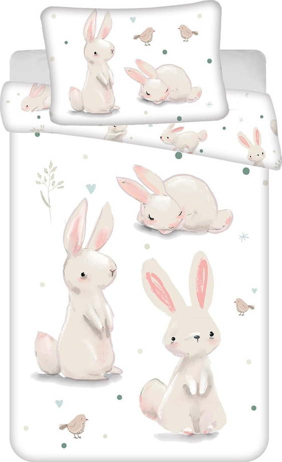 Bavlněné dětské povlečení do postýlky 100x135 cm Bunnies – Jerry Fabrics Jerry Fabrics