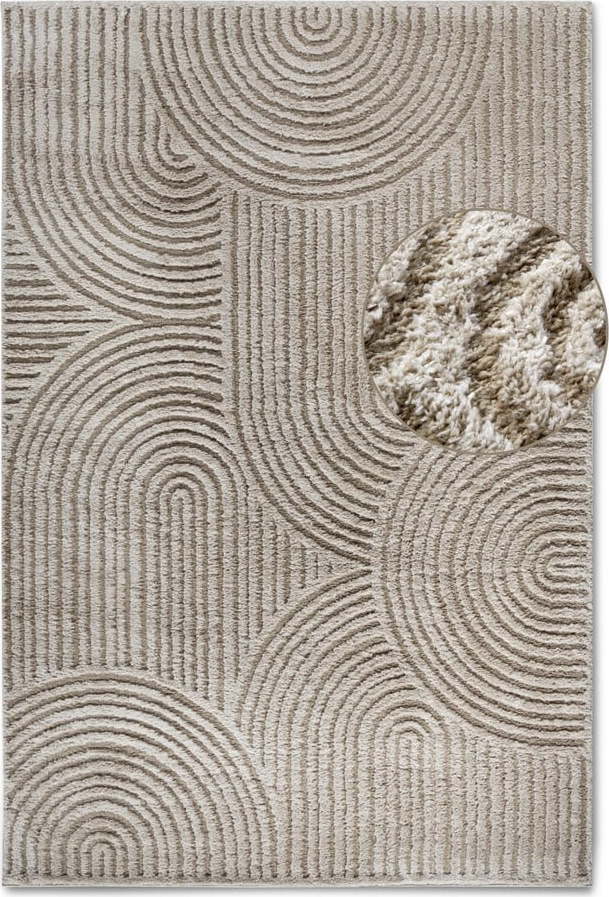 Béžový koberec 120x170 cm Chappe Beige – Elle Decoration Elle Decoration