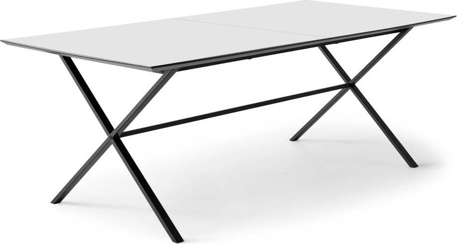 Bílý rozkládací jídelní stůl s bílou deskou 100x210 cm Meza – Hammel Furniture Hammel Furniture