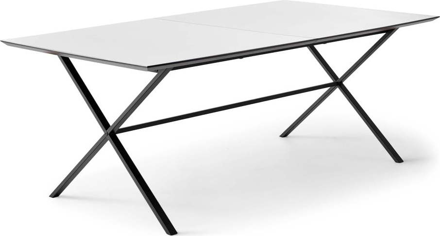 Bílý rozkládací jídelní stůl s bílou deskou 90x165 cm Meza – Hammel Furniture Hammel Furniture